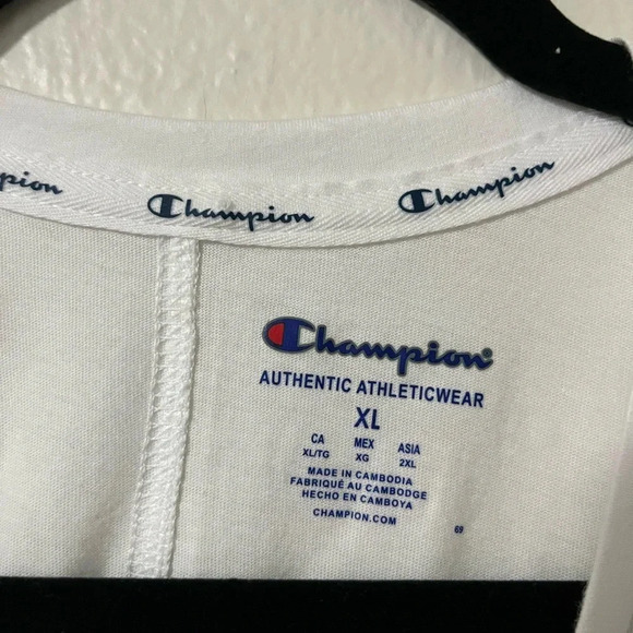 NWT Champion Womens Muscle Tee lightweight white with graphic size XL - Picture 5 of 6